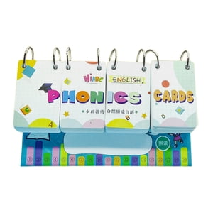 Magideal - Fonética Alfabeto Calendario Tarjetas Flash Palabras Tarjetas Flash Montessori Juguetes Educativos Regalos Inglés Tarjeta Fonética Calendario De