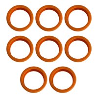 Bothyi - 8 Uds. Cubiertas Para Ruedas De Equipaje De 2,09 Pulgadas De Diámetro Para Trabajo Pesado, Protección Antiarañazos De Bajo Ruido, Naranja