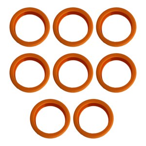 Bothyi - 8 Uds. Cubiertas Para Ruedas De Equipaje De 2,09 Pulgadas De Diámetro Para Trabajo Pesado, Protección Antiarañazos De Bajo Ruido, Naranja