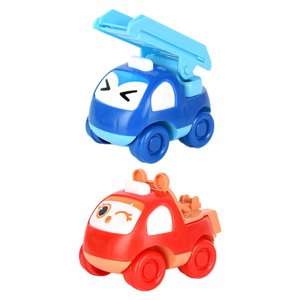 Magideal - Camión Impulsado Por Fricción De Dibujos Animados Favores De Fiesta Coleccionables Camiones Pequeños De Ingeniería Vehículos De Ingeniería Extraíbles 2 Piezas