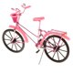 thumbnail image 5 of Bicicleta de aluminio modelo 1:10 con canasta artesanal juguete rosa, 5 of 5