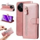 thumbnail image 1 of Funda con Cremallera para Realme 11 4G, Carcasa Cartera de Cuero PU con Soporte y Tarjetero, 1 of 6