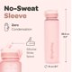 thumbnail image 2 of Botella de agua Hydracy 1000 ml con marcador de tiempo y tapa con pajita, 2 of 9