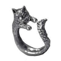 Ioensy - Anillo De Apertura Anillo De Forma De Gato Unisex Para Uso Diario Accesorios De Fiesta De Vacaciones