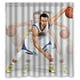 thumbnail image 1 of Cortina de ducha con diseño de Stephen Curry, con imágenes geniales y ganchos, tamaño 66 x 72 pulgadas, 1 of 3