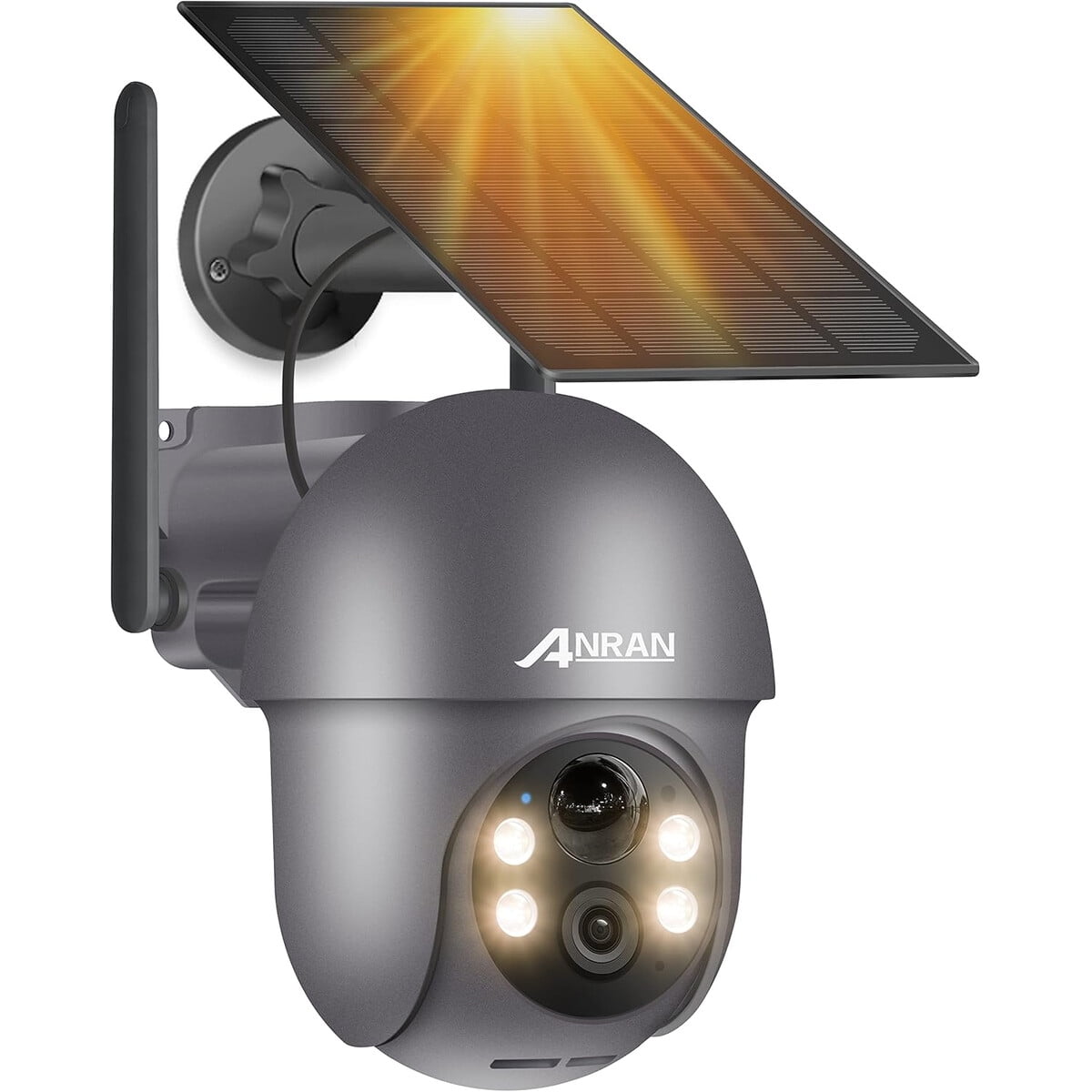 Camara Seguridad Exterior Anran 5mp Solar Ptz 360a Wifi