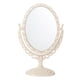 thumbnail image 1 of Espejo de maquillaje de , espejo de escritorio con soporte, espejo de tocador de escritorio ajustable Retro para tocador de Hotel, oficina, Beige, 1 of 5