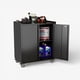 thumbnail image 1 of Gabinete metalico Bajo 2 puerta con ruedas - Linea Black TC-08, 1 of 2