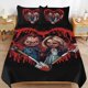 thumbnail image 1 of Bride of Chucky Duvet Cover Set 3 Piece Bedding Set Double Sided Printing Decorative Comforter Cover Set, 1 of 5