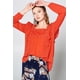 thumbnail image 1 of Blusa Campesina de Gasa Holgada Lisa Color Rojo Tomate S, 1 of 5