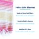 thumbnail image 2 of Manta La Montana 188 × 127 cm Pack de 4 Coral/Amarillo/Blanco, 2 of 6