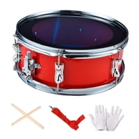 Bothyi - Tambor De 13 Pulgadas Con Correa Para El Hombro, Instrumentos Musicales Para Niños Y Adolescentes, Color Rojo