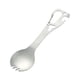 thumbnail image 4 of Camping Fork Spoon Futlerry Botella al aire libre Botellas abiertas La cubierta portátil de múltiples posposiciones para BBQ Backpilia de la pesca de Plata, 4 of 5