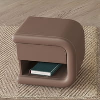 Santú Home & Deco - Velador Mocha Mousse Derecho Ecocuero