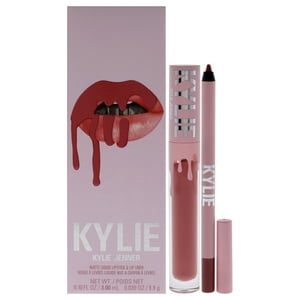 Kylie Cosmetics - Kit De Labios Mate - 704 Sweater Weather De Para Mujer - 2 Barras De Labios Líquidas Mate De 0,10 Oz Y Delineador De Labios De 0,039 Oz