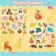 thumbnail image 2 of Pegatinas para Ventana CREATIVETREES 40 uds Animales de Safari en Gel, 2 of 7