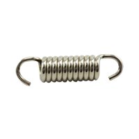 Magideal - Gancho De Resorte Para Tubo De Escape De Motocicleta, Accesorios Universales, Resistente, Profesional, Duradero, Acero Inoxidable 304 Para Motocicleta Recto Plateado De 43 Mm