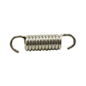 Magideal - Gancho De Resorte Para Tubo De Escape De Motocicleta, Accesorios Universales, Resistente, Profesional, Duradero, Acero Inoxidable 304 Para Motocicleta Recto Plateado De 43 Mm