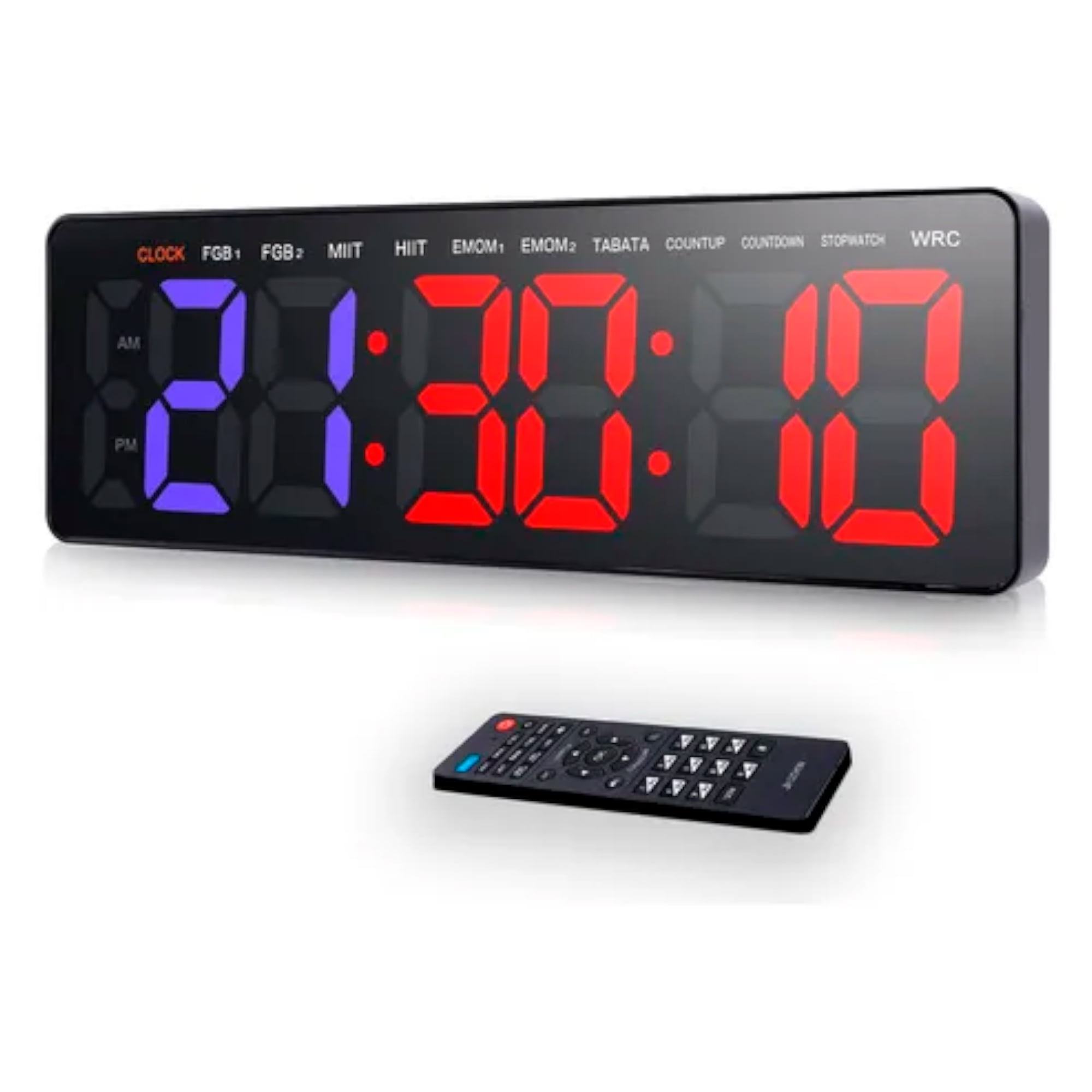 Aspor - Reloj Cronómetro Pared Digital Gimnasio Con Control 11 Modos