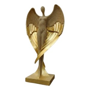 Genérico - Estatua Decorativa Figura Ángel Alas Desplegadas Adorno Jhn