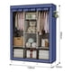 thumbnail image 4 of Organizador Armario  azul Closet Ropero Armable Grande De Ropa Tela Desarmable Portatil Mueble Con Estantes Percheros Guardarropa Casa Dormitorio FIGOIMPORT, 4 of 6