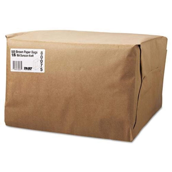 Bolsas de papel General Grocery, 52 libras, capacidad 1/6 BBL Kraft 500