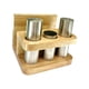 thumbnail image 2 of Salero Y Pimentero, Organizador De Tarros Para Condimentos, Azúcar, Pimienta, Cocina, Acero Inoxidable, Madera, 2 of 5