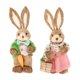 thumbnail image 2 of Conejito De Paja De Pascua, Suministros Para Fiestas De Animales De 35cm Para Vacaciones, Escritorio, Interior, Verde, Rosa, 2 of 3