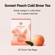 thumbnail image 2 of Té Cold Brew Osulloc sabor durazno Sunset, 20 sobres, 2 of 9
