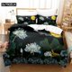 thumbnail image 1 of Lotus Bedding Set Duvet Cover Set Bedding Digital Printing Bed Linen Bedding Set Fashion Design, 1 of 5