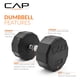 thumbnail image 3 of Mancuerna CAP Barbell 15.9 kg con Recubrimiento de Goma y Mango Cromado, 3 of 7