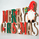 thumbnail image 2 of Letrero De Navidad Merry Christmas Adorno De Madera 39x15cm, 2 of 5