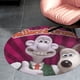 thumbnail image 4 of Película Sin Título de Wallace y Gromit Alfombra Redonda de Felpa Coral, Antideslizante, No Desprende Pelusas, Lavable y Duradera para Salón, Dormitorio y Habitación de Niños 60cm, 4 of 6