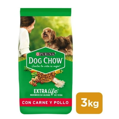 Alimento Seco Perro Adulto Raza Pequeña Carne Y Pollo Bolsa 3 Kg Dog Chow