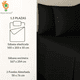 thumbnail image 2 of Sabanas Irish Home microfibra 1.5 plaza color negro, 2 of 3