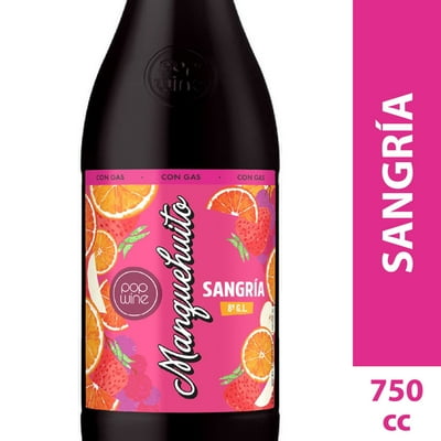 Sangríapop Wine 8° Botella 750 Ml Manquehuito