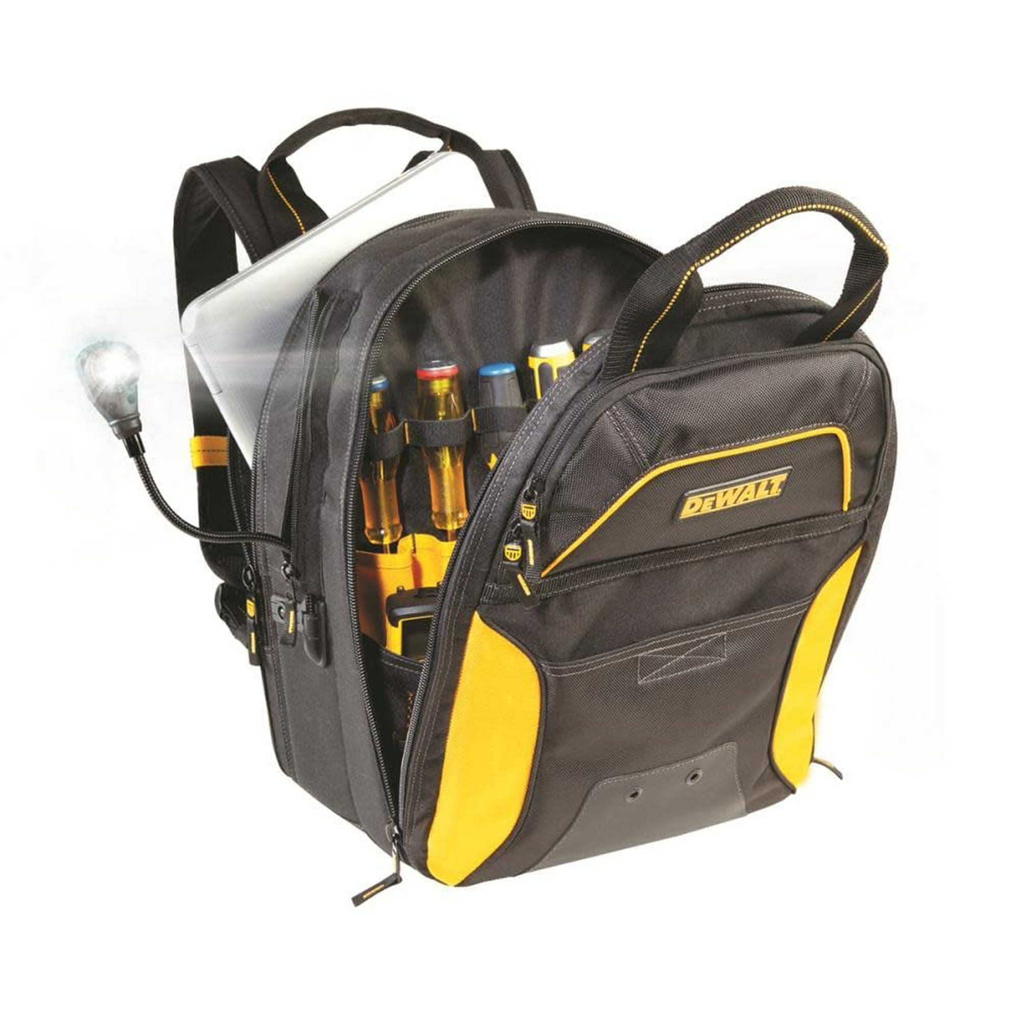 Mochila Para Herramientas Dewalt 33 Con Carga Usb Con Iluminación De Bolsillo