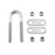 thumbnail image 5 of Tornillo en U para amarre en forma de popa para barco marino QWORK, acero inoxidable, 5 of 8
