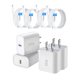 thumbnail image 1 of Cargador USB-C FDHJGFTR 20W paquete de 4 unidades - Carga rápida, 1 of 6