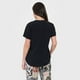 thumbnail image 2 of Blusa Mujer Manga Corta Botones Negro Corona, 2 of 5