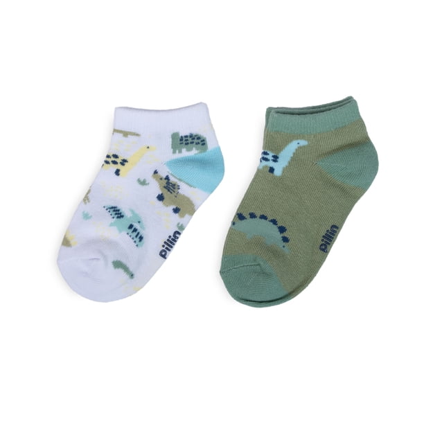 Pack de 2 Calcetines Bebé Niño Algodón Dinosaurios Surtido Pillin