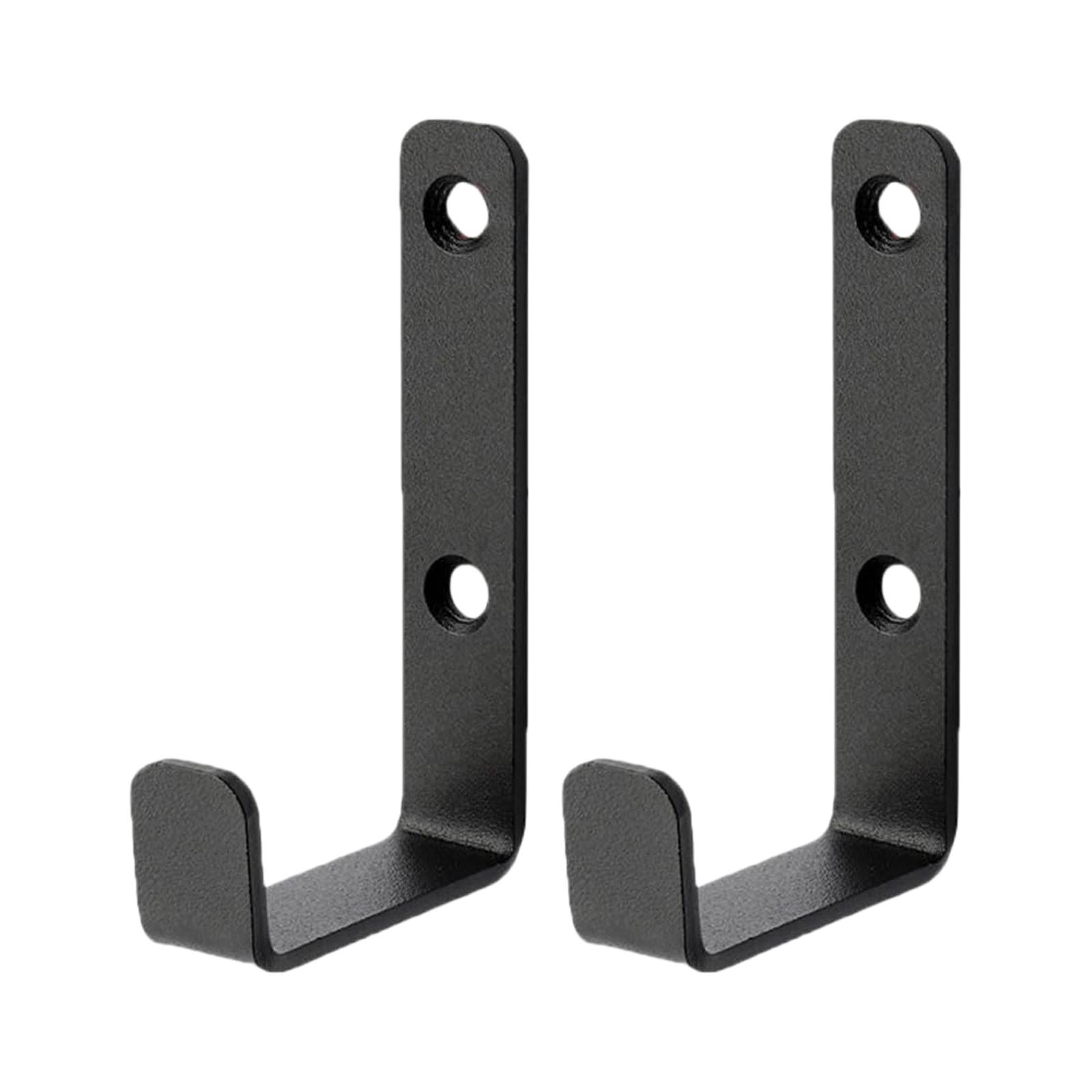 Magideal - 2 Piezas De Gancho De Pared Para Colgar Abrigos, Gancho De Almacenamiento, Construcción De Hierro, Bordes Lisos, Fácil Instalación, Adecuado Para Dos Agujeros