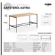 thumbnail image 3 of Mesa Oficina Cafetería Astro 160x90 Natura/Gris, 3 of 3