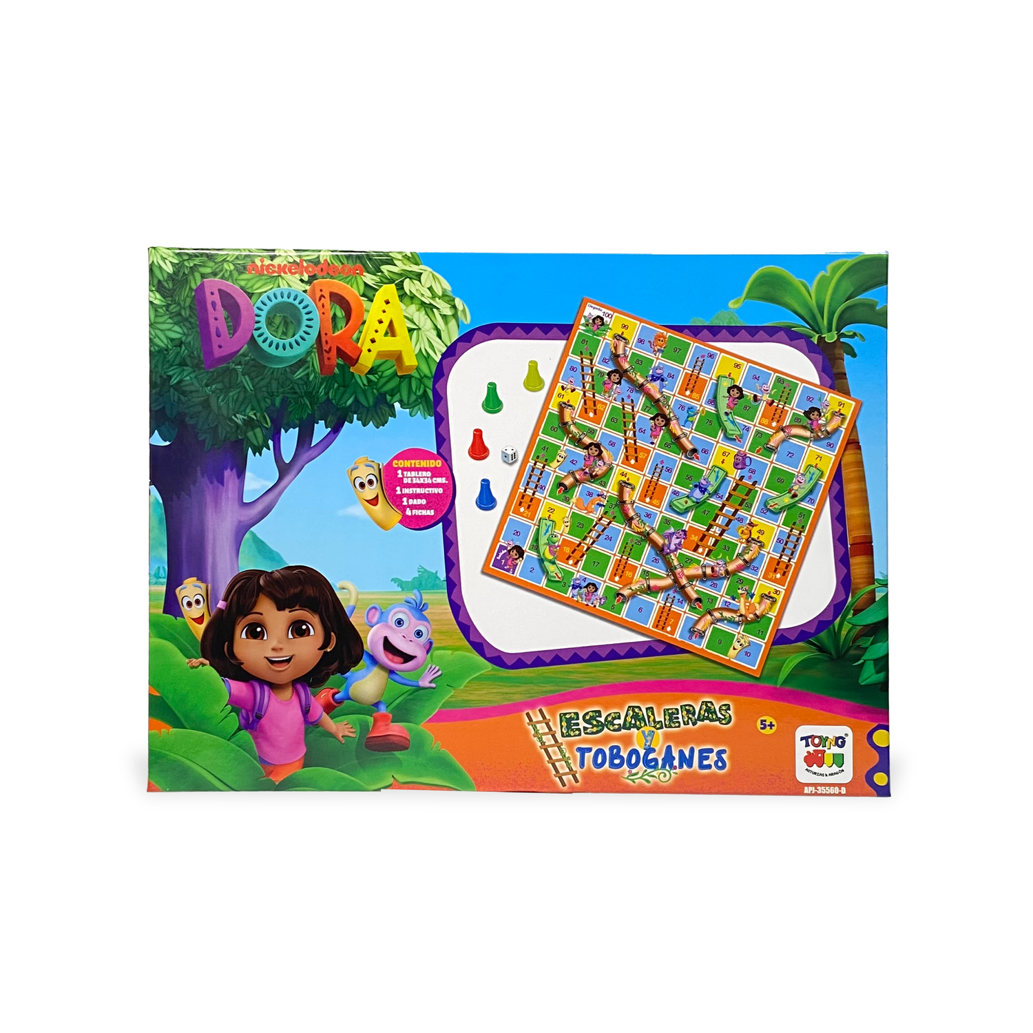Toyng - Juego De Mesa Escalera Y Toboganes - Dora La Exploradora