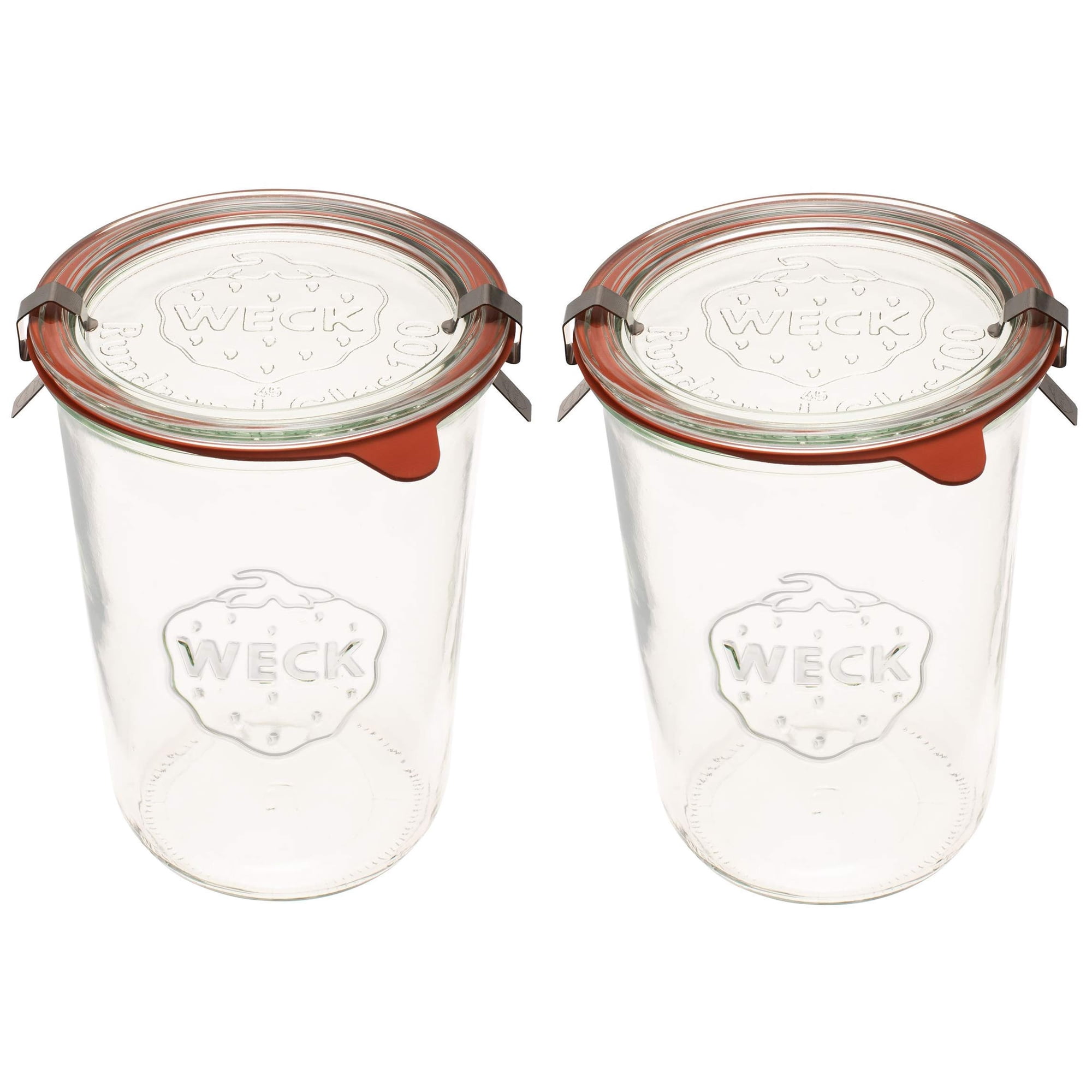 Set De 2 Frascos De Vidrio Herméticos Weck 3/4 L