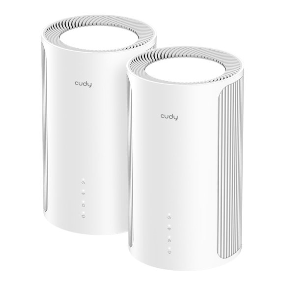 Cudy BE11000 Wi‑Fi 7 Mesh – Paquete de 2, cobertura de 251 m², 2,5 G