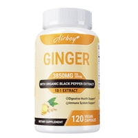 Airboy Jengibre Ginger Root Raiz De Jengibre 3850Mg 120 Caps