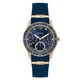 thumbnail image 1 of Reloj GUESS U1157L3 en tono oro rosa y silicona azul icónica, 1 of 3
