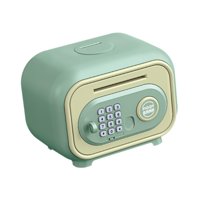 Magideal - Alcancía Para Niños, Modo Doble, Contraseña, Gran Capacidad, Cajero Automático Con Desplazamiento Automático, Caja De Ahorros Para Niños De 3 A 8 Años Verde