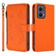 thumbnail image 2 of Funda Cartera Mariposa para [Motorola Edge 2024 5G] con Soporte y Cremallera Naranja, 2 of 6